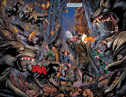 Comic book spread from "A New England"