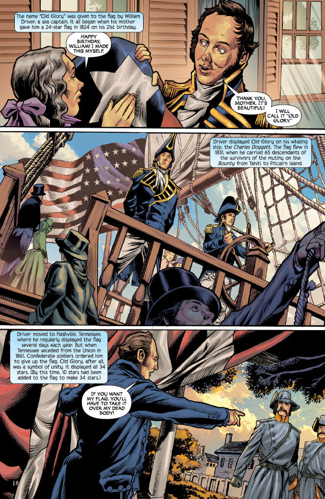 Stars and Stripes - A History of the U.S. Flag - Kingstone Comics