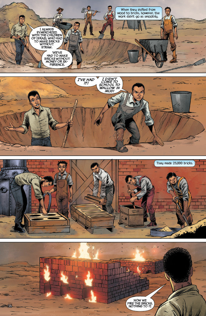 comic panels from "Booker" graphic novel